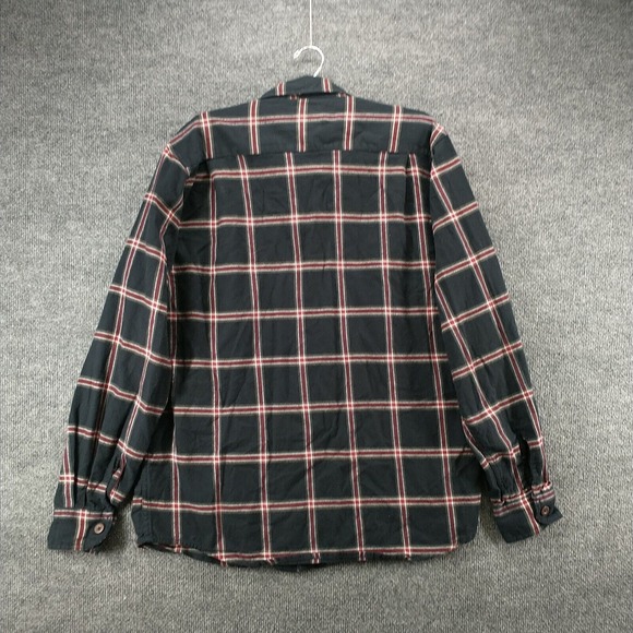 Wrangler Originals Men's Button-Up Flannel Shirt Multi Large Long Sleeve Check - Picture 5 of 12